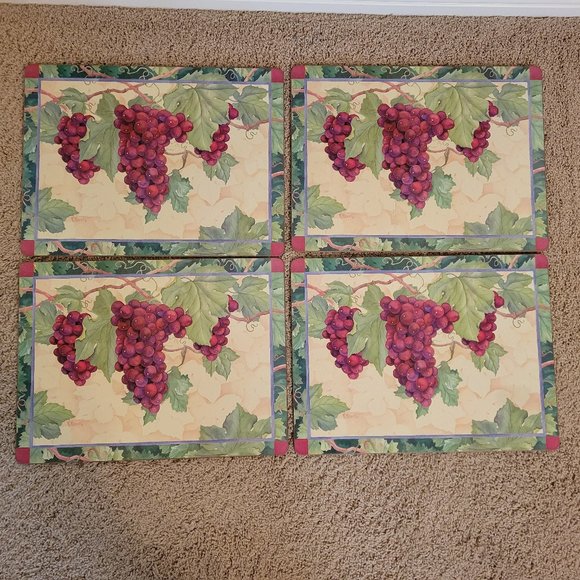 Pimpernel Wine Themed Placemats - Picture 1 of 9